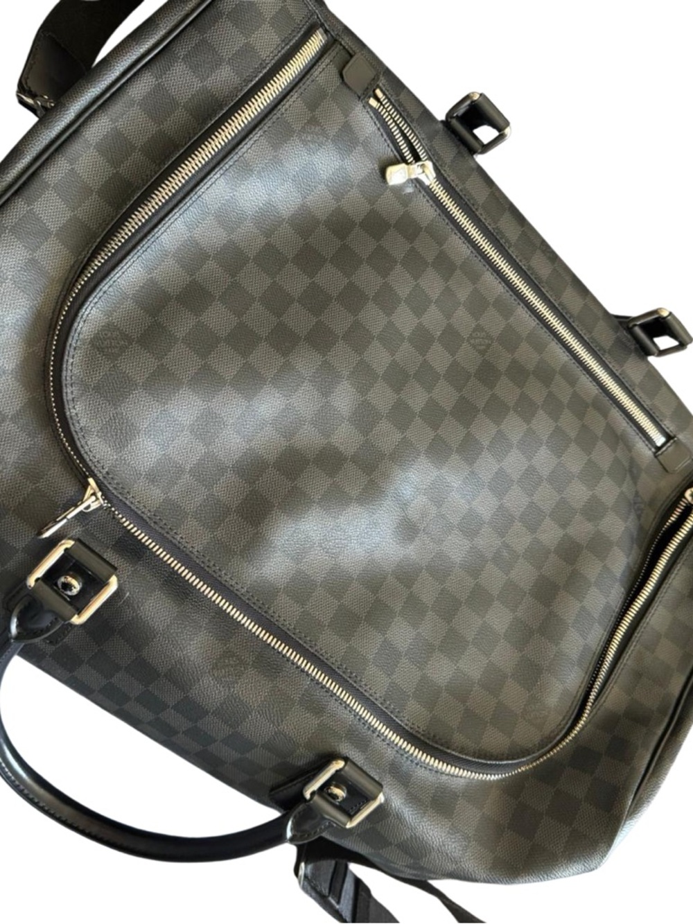 Louis Vuitton Damier Graphite Canvas Duffel Bag in Black and Gray